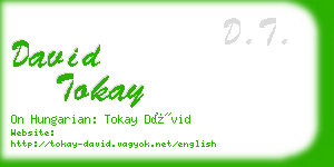 david tokay business card